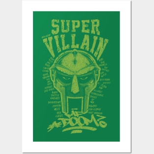 Villain MF Doom Green Posters and Art